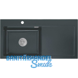 SYSTEMCERAM Einbausp�le Mera 100 SL, 1000 x 510 mm TT. rechts, Schiefer