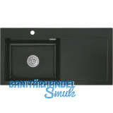 SYSTEMCERAM Einbausp�le Mera 100 SL, 1000 x 510 mm TT. rechts, Nigra