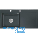 SYSTEMCERAM Einbausp�le Mera 100 SL, 1000 x 510 mm TT. rechts, Schiefer Exzenter