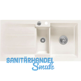 SYSTEMCERAM Einbausp�le Genea 100, 1000 x 510 mm �1,5% rev., Magnolie Excenter