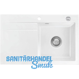 SYSTEMCERAM Einbausp�le Stema 80, 800 x 510 mm �1,5% Tropfteil links, Gr�nland