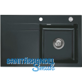 SYSTEMCERAM Einbausp�le Stema 80, 800 x 510 mm �1,5% Tropfteil links, Eibe