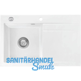 SYSTEMCERAM Einbausp�le Stema 80, 800 x 510 mm �1,5% Tropfteil rechts, Gr�nland