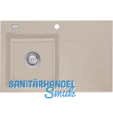 SYSTEMCERAM Einbausp�le Stema 80, 800 x 510 mm �1,5% Tropfteil rechts, Fango