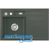 SYSTEMCERAM Einbausp�le Bela 78 Excenter, 780 x 510 mm Tropfteil rechts, Lava