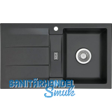 SYSTEMCERAM Einbausp�le Genea 87, 870 x 510 mm �1,5% reversibel, Schiefer