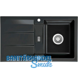 SYSTEMCERAM Einbausp�le Genea 87 Excenter, 870 x 510 mm reversibel, Nero