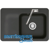 SYSTEMCERAM Einbausp�le Juna 75, 750 x 510 mm Tt. links, Nigra