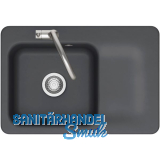 SYSTEMCERAM Einbausp�le Juna 75, 750 x 510 mm Tt. rechts, Schiefer