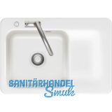 SYSTEMCERAM Einbausp�le Juna 75 Excenter, 750 x 510 mm Tt. rechts, Gr�nland