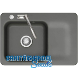 SYSTEMCERAM Einbausp�le Juna 75 Excenter, 750 x 510 mm Tt. rechts, Lava