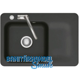 SYSTEMCERAM Einbausp�le Juna 75 Excenter, 750 x 510 mm Tt. rechts, Nigra