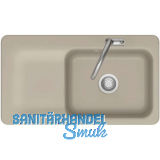 SYSTEMCERAM Einbausp�le Juna 90, 900 x 510 mm Tt. links, Fango