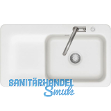 SYSTEMCERAM Einbausp�le Juna 90 Excenter, 900 x 510 mm Tt. links, Polar