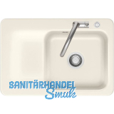 SYSTEMCERAM fl�chenb�ndige Sp�le Juna 75 F Excenter Tt. links, Magnolie