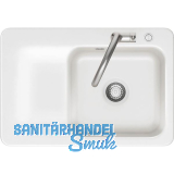 SYSTEMCERAM fl�chenb�ndige Sp�le Juna 75 F Excenter Tt. links, Gr�nland