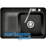 SYSTEMCERAM fl�chenb�ndige Sp�le Juna 75 F Excenter Tt. links, Nero