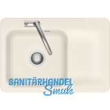 SYSTEMCERAM fl�chenb�ndige Sp�le Juna 75 F, 726 x 486 mm Tt. rechts, Jasmin