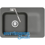 SYSTEMCERAM fl�chenb�ndige Sp�le Juna 75 F, 726 x 486 mm Tt. rechts, Lava