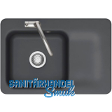 SYSTEMCERAM fl�chenb�ndige Sp�le Juna 75 F, 726 x 486 mm Tt. rechts, Schiefer