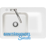 SYSTEMCERAM fl�chenb�ndige Sp�le Juna 75 F Excenter Tt. rechts, Gr�nland