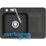 SYSTEMCERAM fl�chenb�ndige Sp�le Juna 75 F Excenter Tt. rechts, Nigra