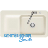 SYSTEMCERAM fl�chenb�ndige Sp�le Juna 90 F Excenter Tt. links, Magnolie