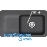 SYSTEMCERAM fl�chenb�ndige Sp�le Juna 90 F Excenter Tt. links, Schiefer