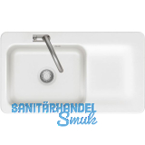 SYSTEMCERAM fl�chenb�ndige Sp�le Juna 90 F, 876 x 486 mm Tt. rechts, Gr�nland