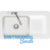 SYSTEMCERAM fl�chenb�ndige Sp�le Juna 90 F Excenter Tt. rechts, Gr�nland