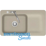 SYSTEMCERAM fl�chenb�ndige Sp�le Juna 90 F Excenter Tt. rechts, Fango