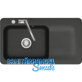 SYSTEMCERAM fl�chenb�ndige Sp�le Juna 90 F Excenter Tt. rechts, Nigra