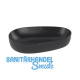 VILLEROY & BOCH Aufsatzwaschtisch Antao 4A7465R7 650 mm, Pure Black