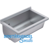 KWC Wand-Ausgussbecken BS311N Ablauf links, Edelstahl
