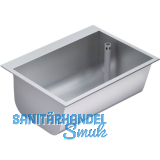 KWC Ausgussbecken Einlegemontage BS324N Ablauf rechts, Edelstahl