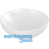 VILLEROY & BOCH Aufsatzwaschtisch L&F 4A4500RW � 380 mm, Wei� matt