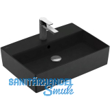 VILLEROY & BOCH Aufsatzwaschtisch Memento 2.0 4A0760R7 600 mm, Pure Black