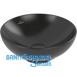 VILLEROY & BOCH Aufsatzwaschtisch 4A4500R7 � 380 mm, Pure Black