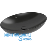 VILLEROY & BOCH Aufsatzwaschtisch 4A4800R7 620 mm, Pure Black