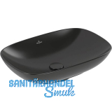 VILLEROY & BOCH Aufsatzwaschtisch L&F 4A4900R7 560 mm, Pure Black