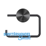 GEESA WC-Papierhalter Opal ohne Abdeckung, Metallfinish Schwarz geb�rstet
