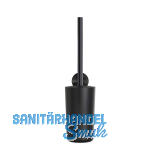 GEESA WC-B�rstengarnitur Opal Metallfinish Schwarz geb�rstet