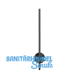 GEESA WC-Ersatzrollenhalter Opal Metallfinish Schwarz geb�rstet