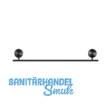 GEESA Handtuchhalter 450 mm Opal Metallfinish Schwarz geb�rstet