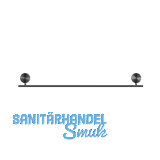 GEESA Handtuchhalter 600 mm Opal Metallfinish Schwarz geb�rstet