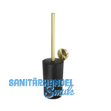 GEESA WC-B�rstengarnitur Opal Metallfinish Gold geb�rstet