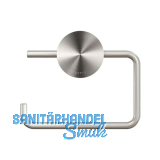 GEESA WC-Papierhalter Opal ohne Abdeckung, Metallfinish Edelstahl geb�rstet