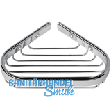 GEESA Eck-Seifenablage Basket Chrom