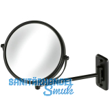 GEESA Kosmetikspiegel Mirror Schwarz matt