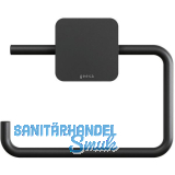 GEESA WC-Papierhalter Topaz ohne Abdeckung Schwarz matt